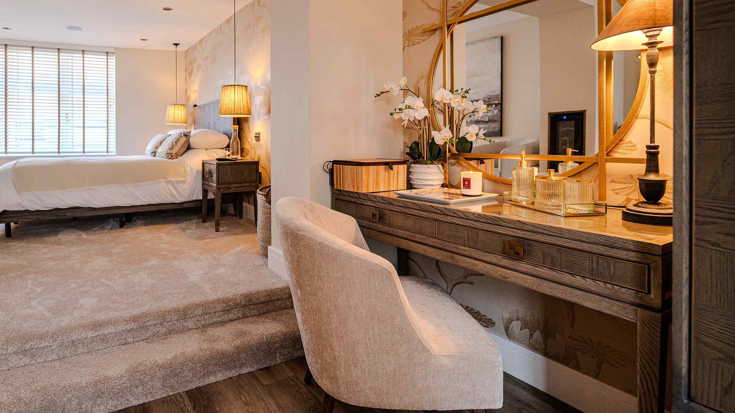 Atlantic Interiors Home Hero Bed & Lamp